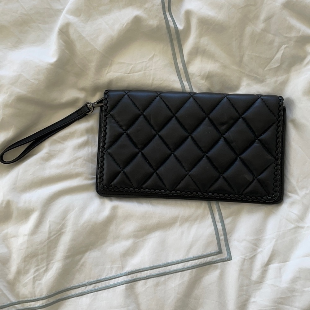 Black Zara clutch